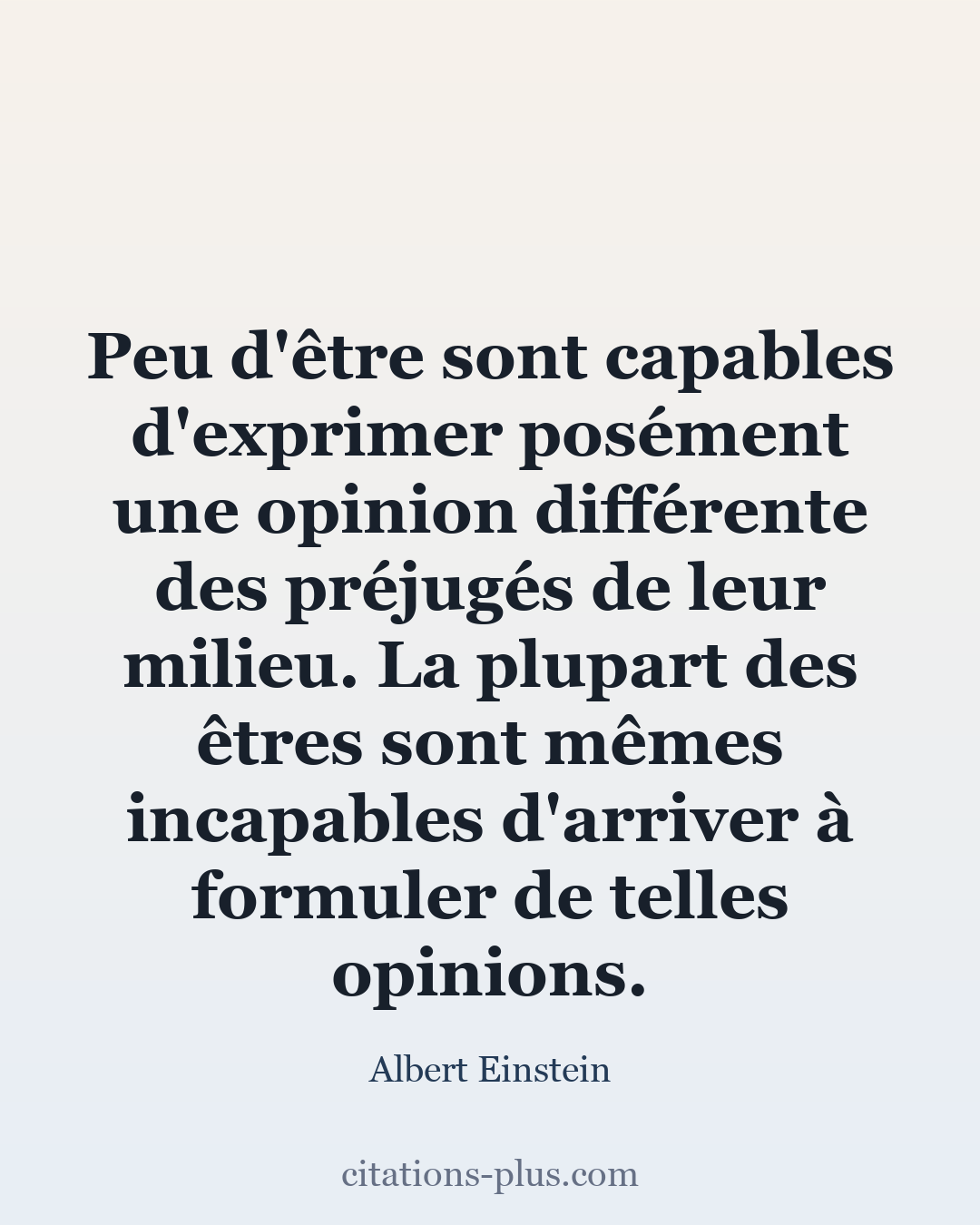 Carte Premium clair — Albert Einstein