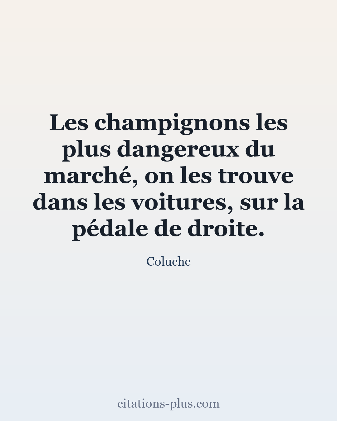 Carte Premium clair — Coluche