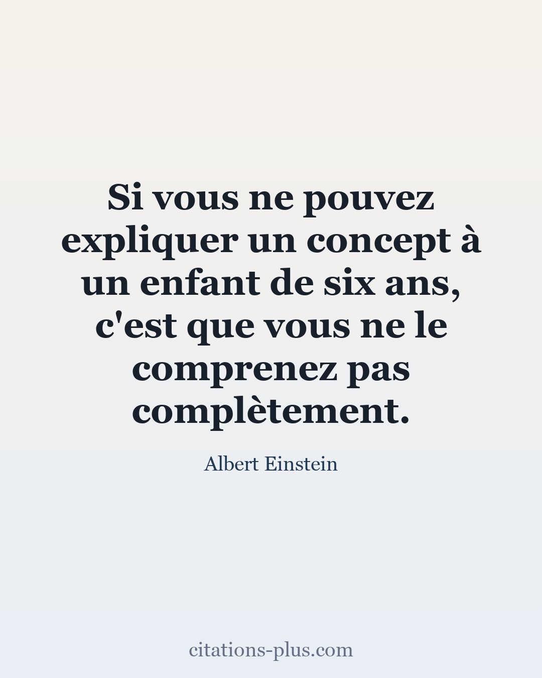 Carte Premium clair — Albert Einstein