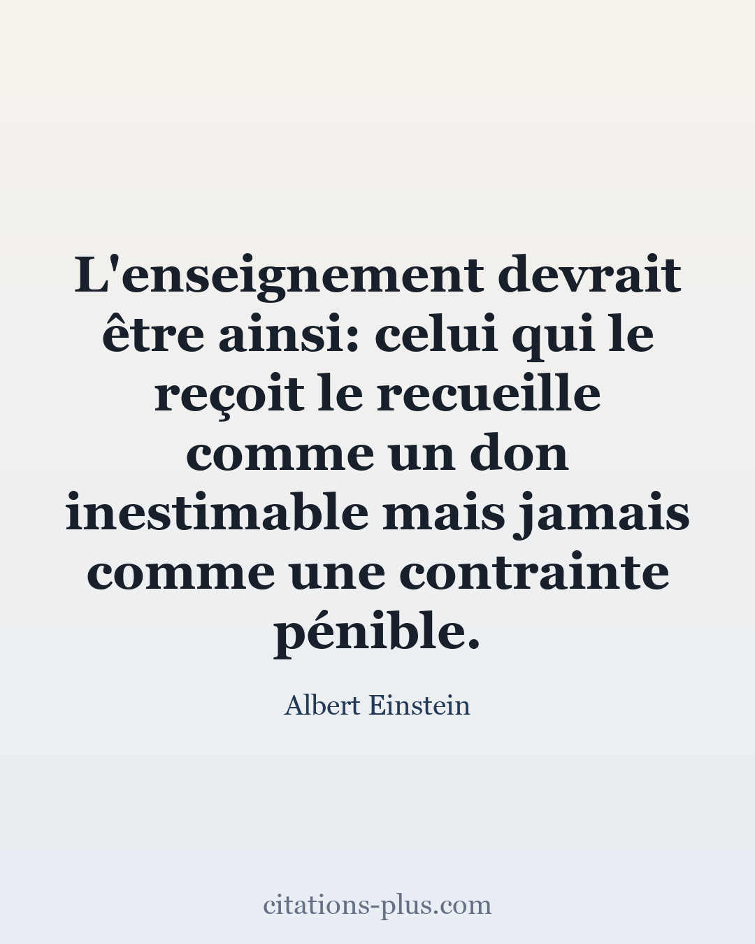 Carte Premium clair — Albert Einstein