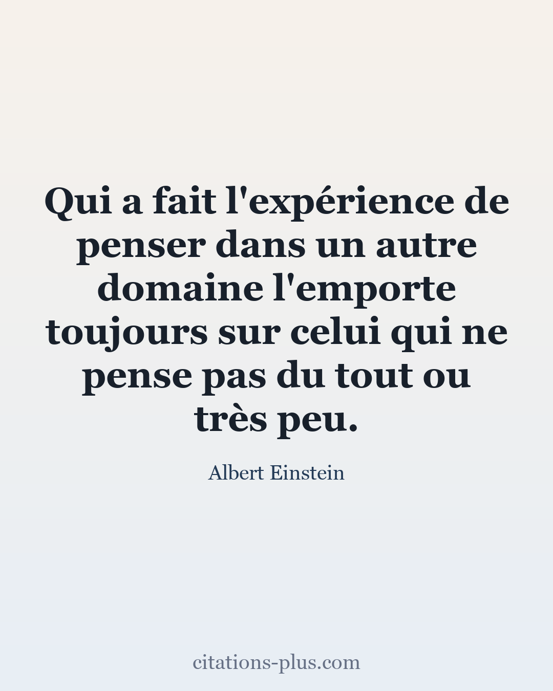 Carte Premium clair — Albert Einstein