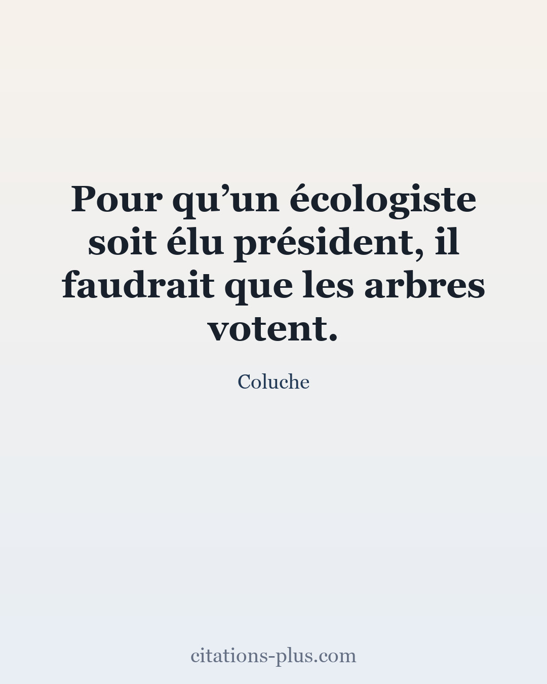Carte Premium clair — Coluche