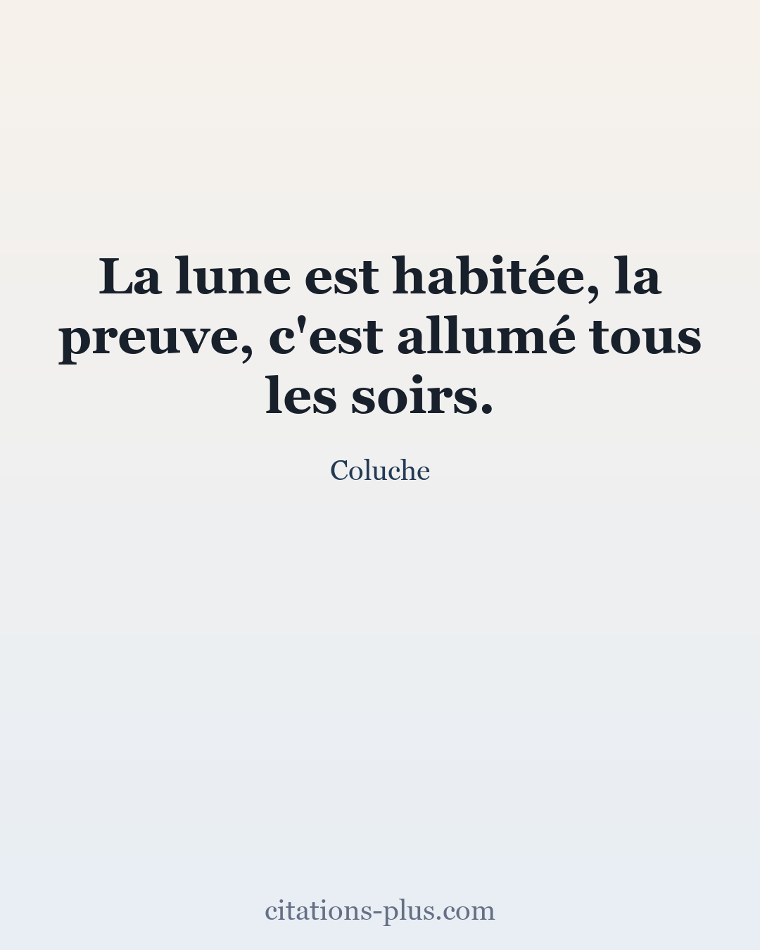 Carte Premium clair — Coluche