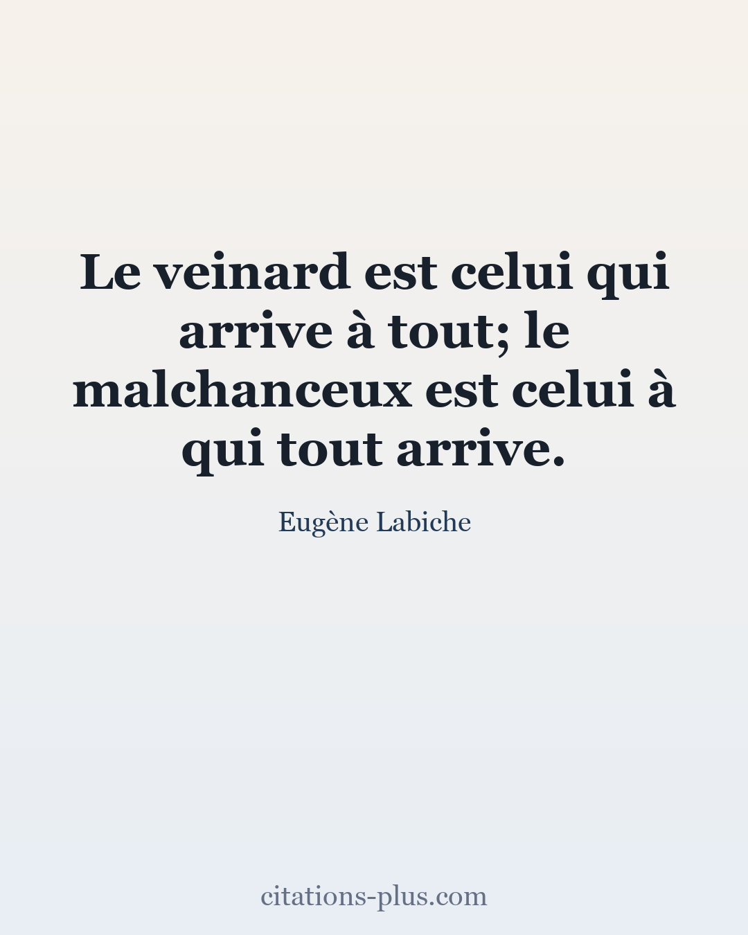 Carte Premium clair — Eugène Labiche