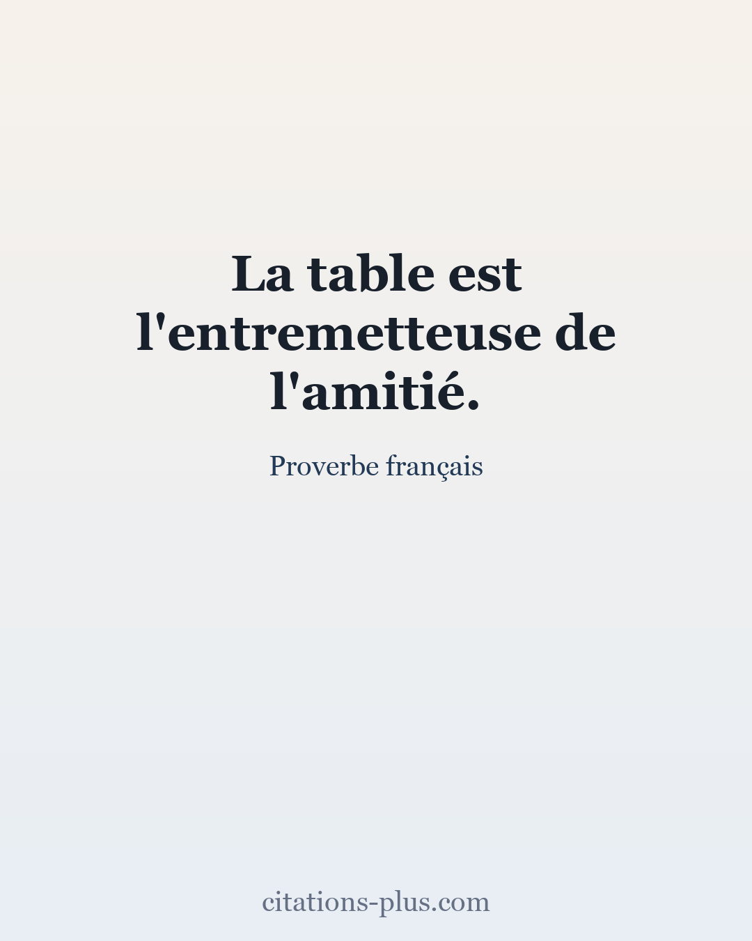 Carte Premium clair — Proverbe français