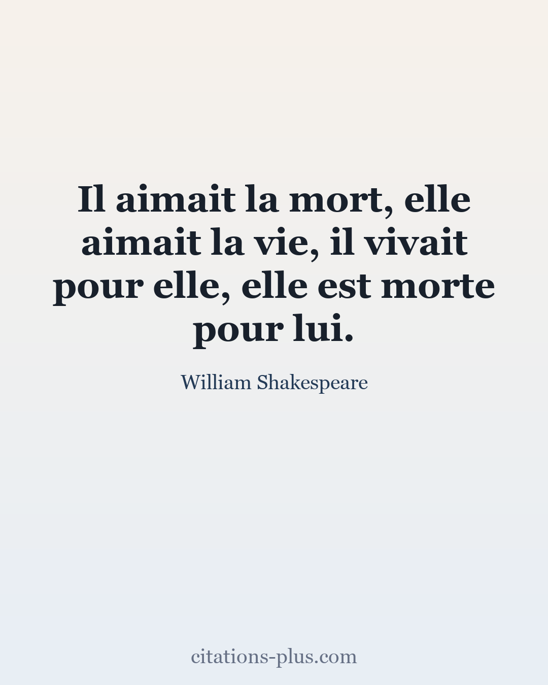 Carte Premium clair — William Shakespeare