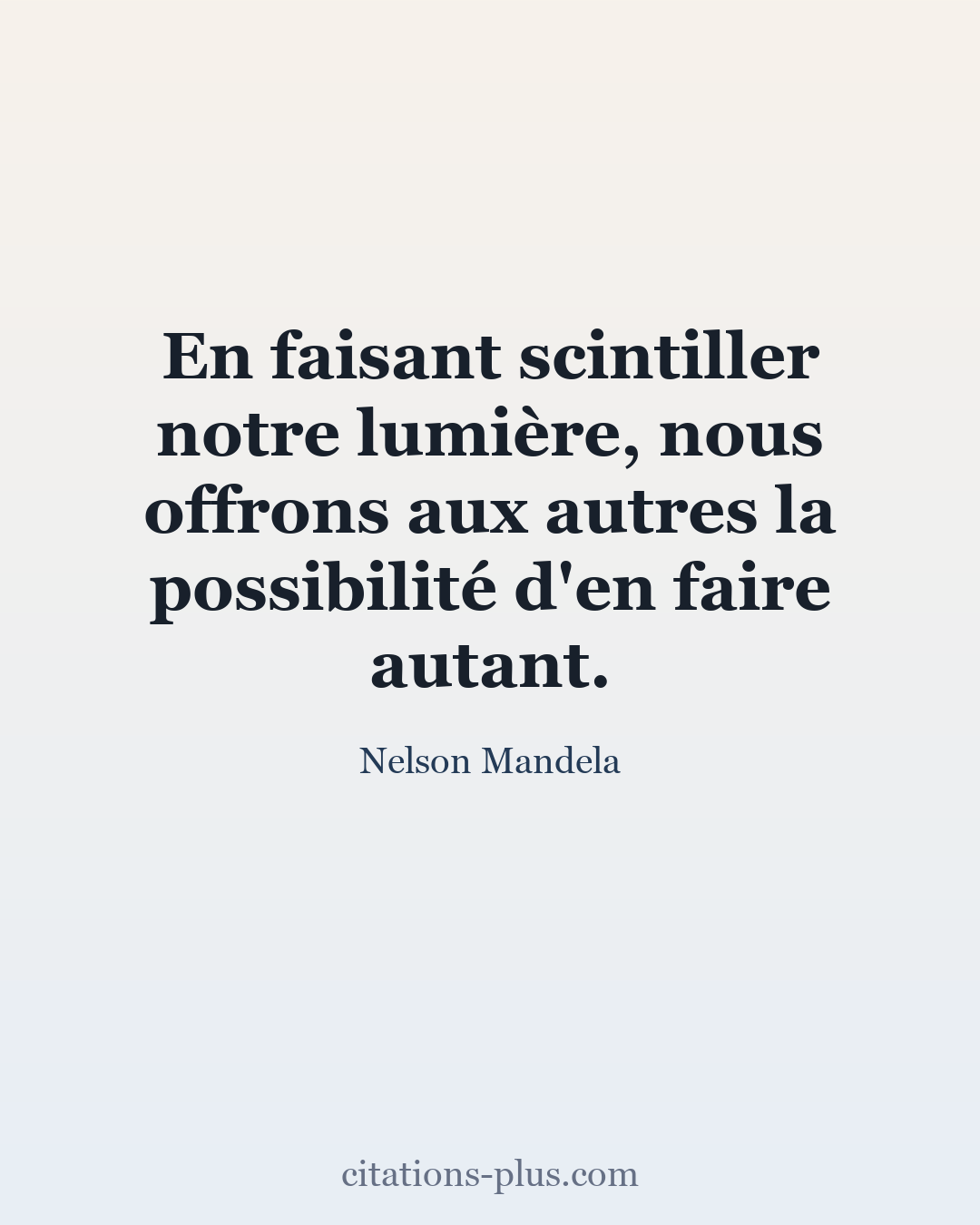 Carte Premium clair — Nelson Mandela