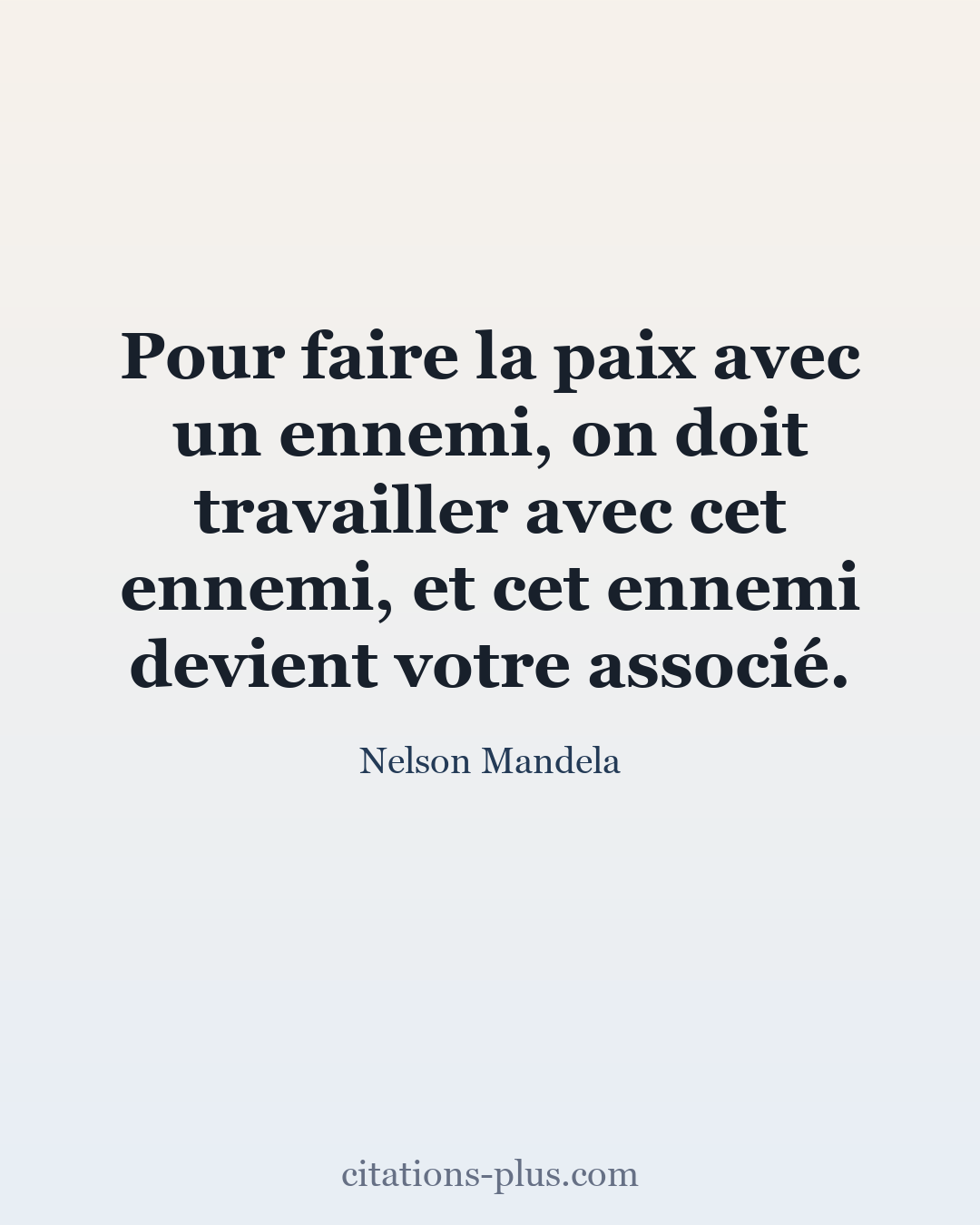 Carte Premium clair — Nelson Mandela