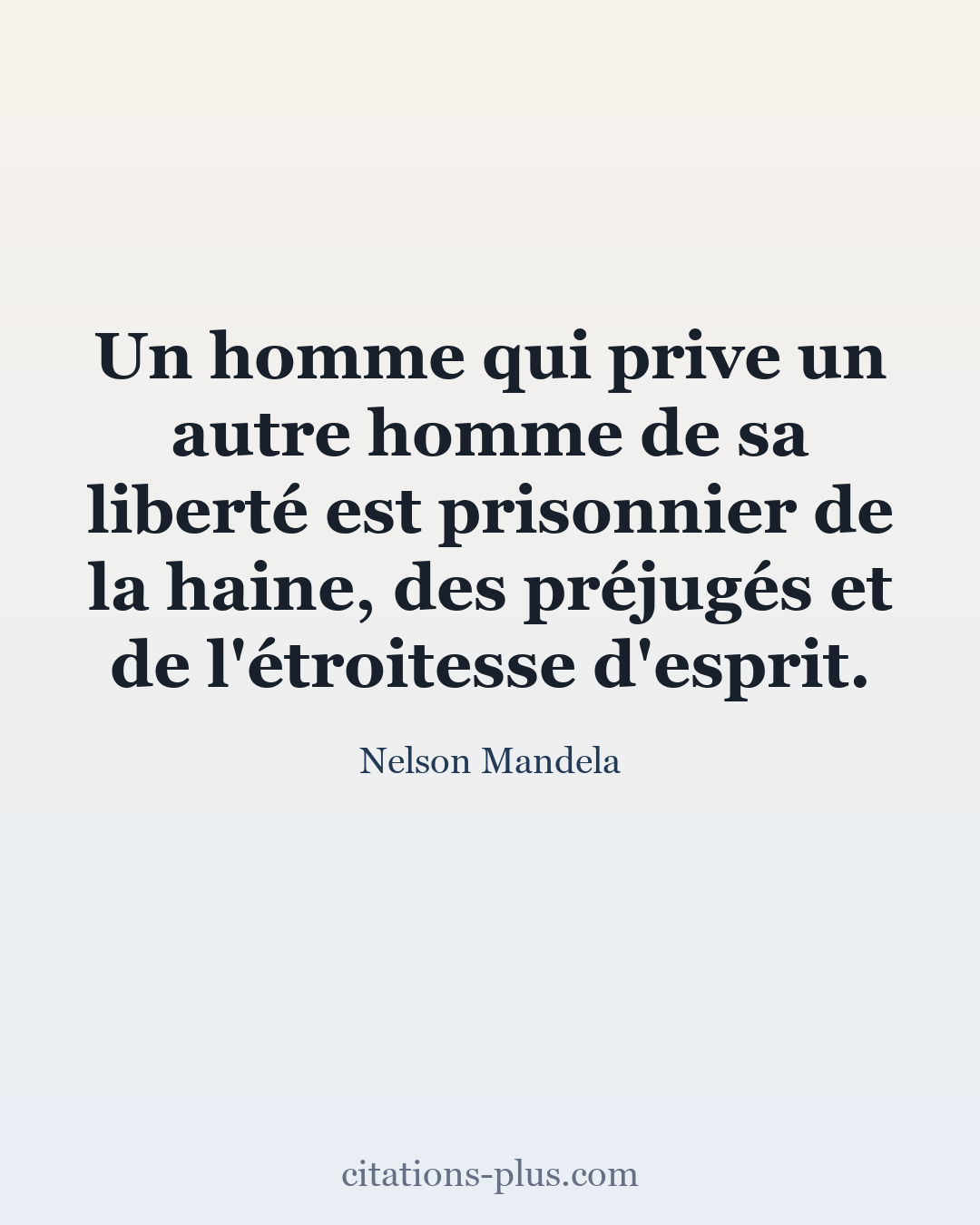 Carte Premium clair — Nelson Mandela