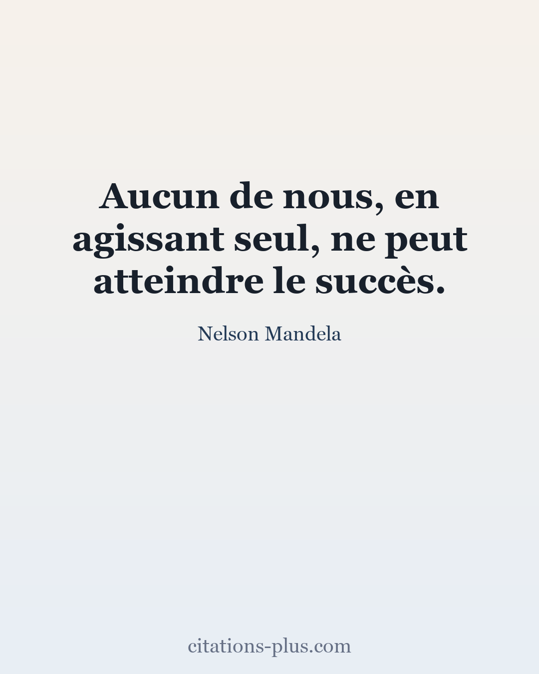 Carte Premium clair — Nelson Mandela