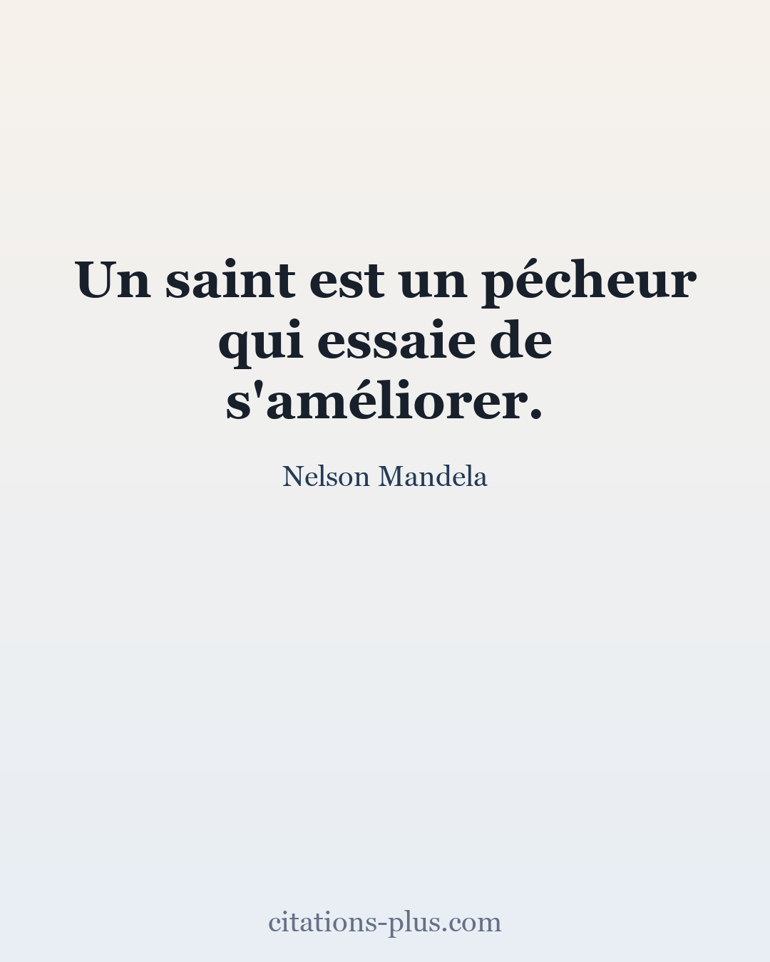 Carte Premium clair — Nelson Mandela