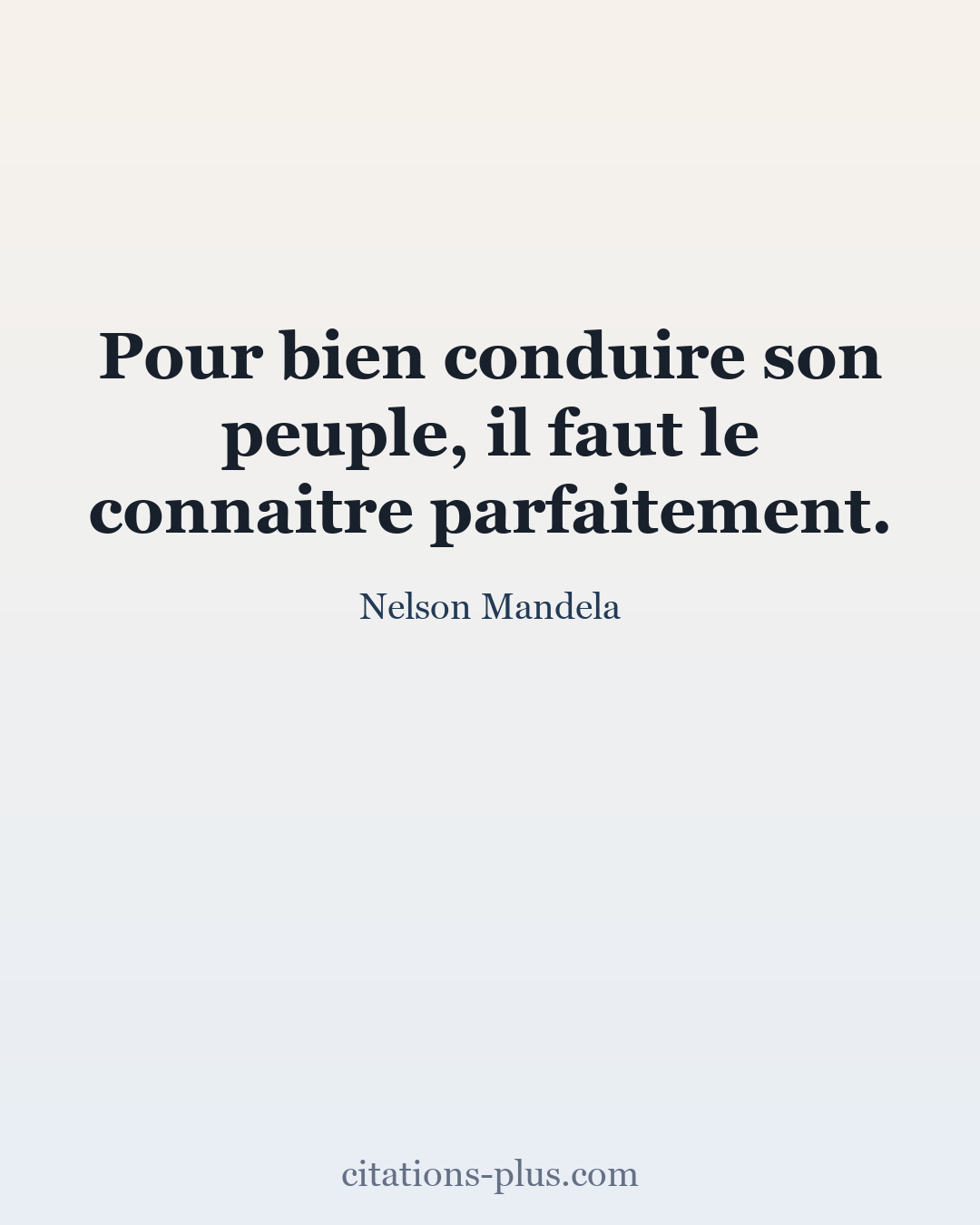 Carte Premium clair — Nelson Mandela