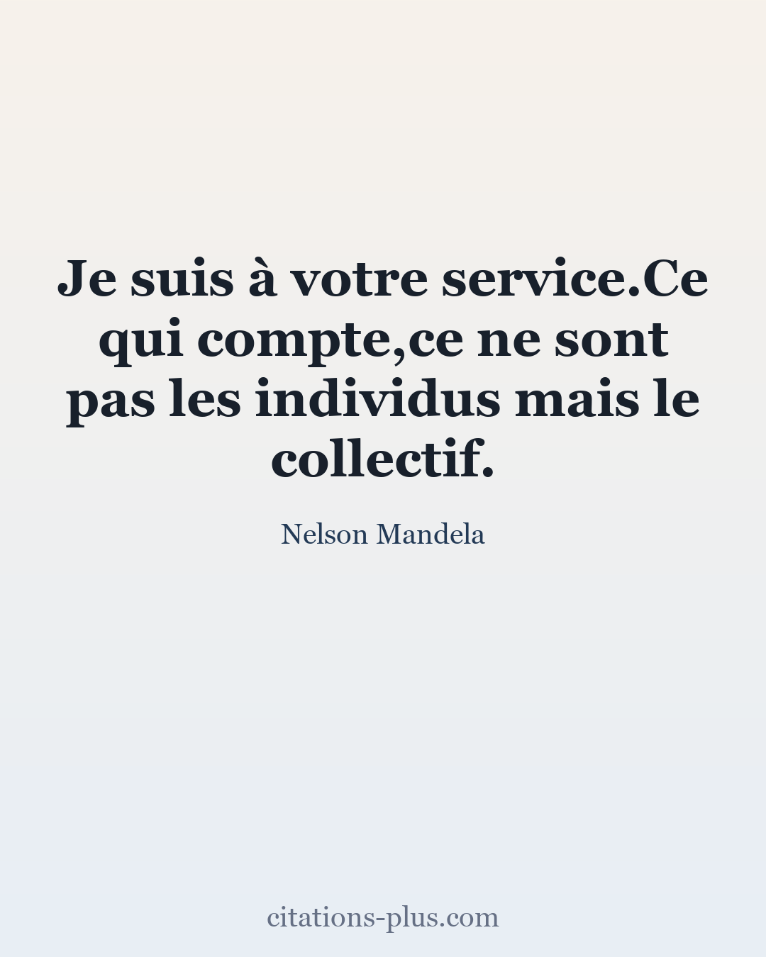 Carte Premium clair — Nelson Mandela