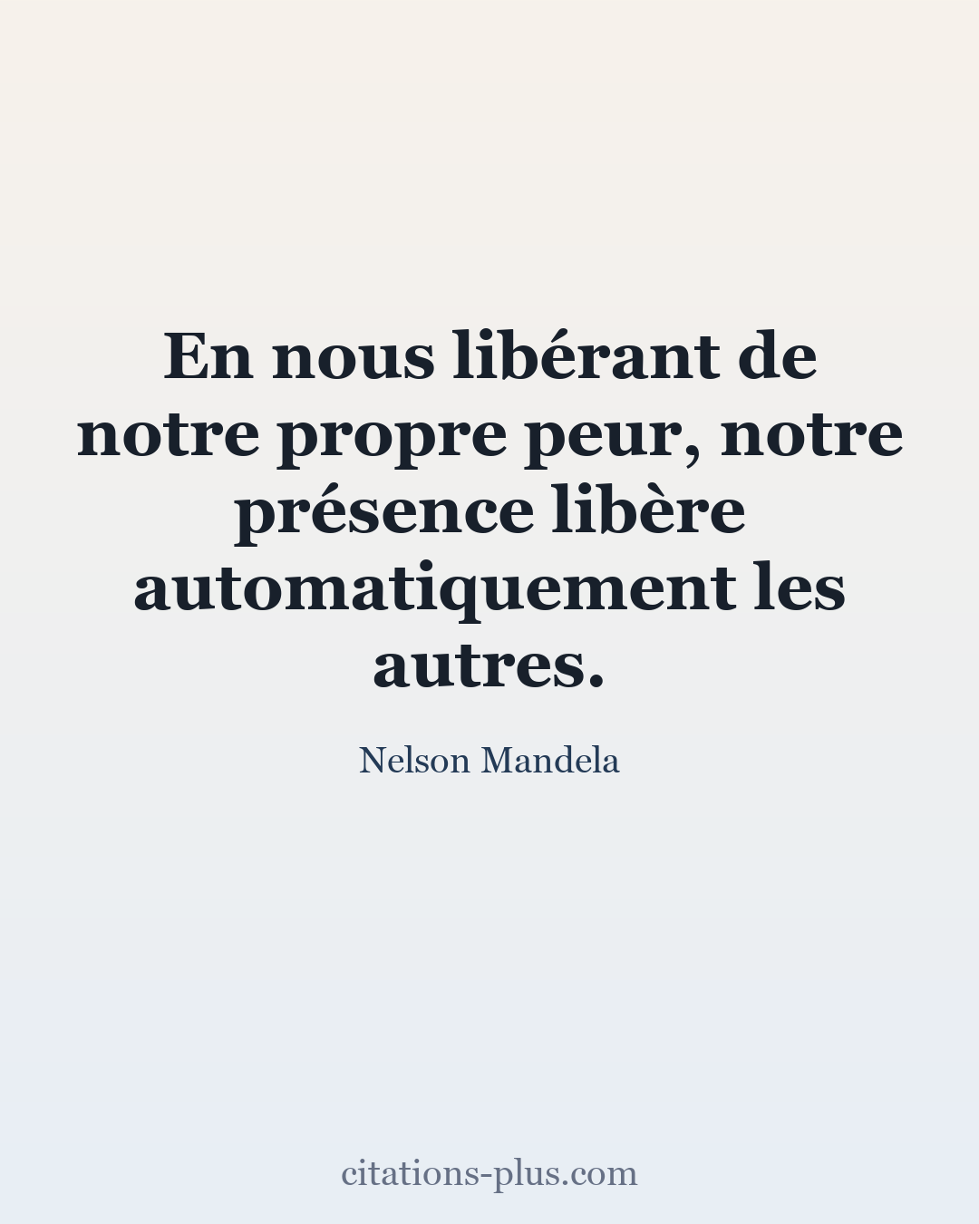 Carte Premium clair — Nelson Mandela