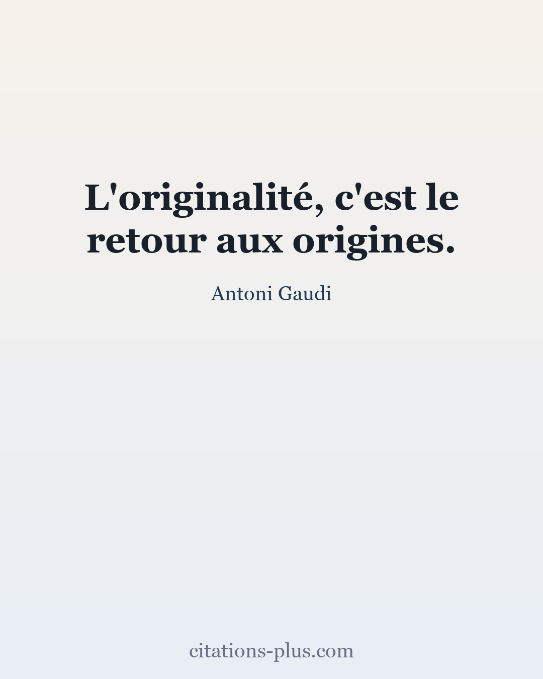 Carte Premium clair — Antoni Gaudi