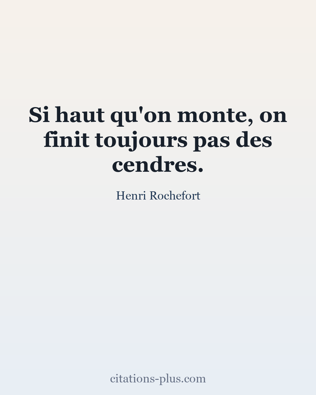 Carte Premium clair — Henri Rochefort