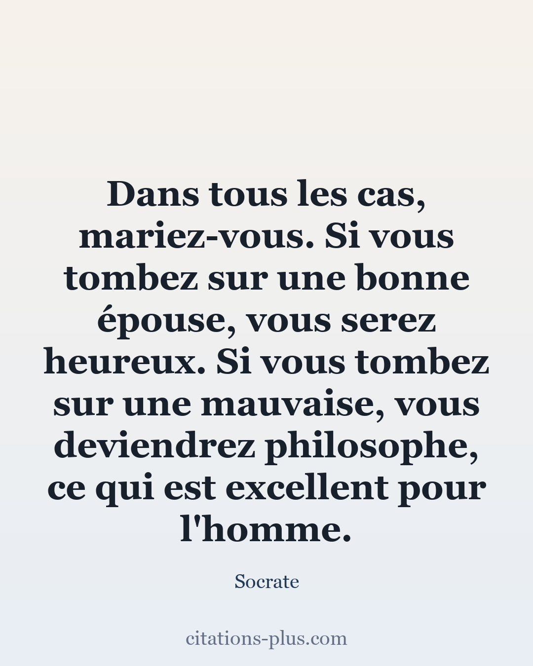 Carte Premium clair — Socrate