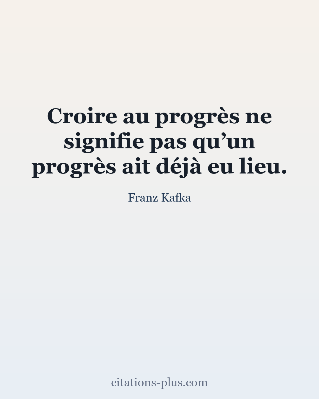Carte Premium clair — Franz Kafka