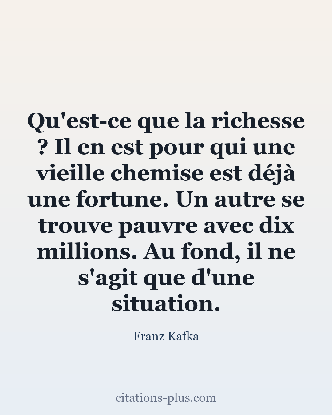 Carte Premium clair — Franz Kafka