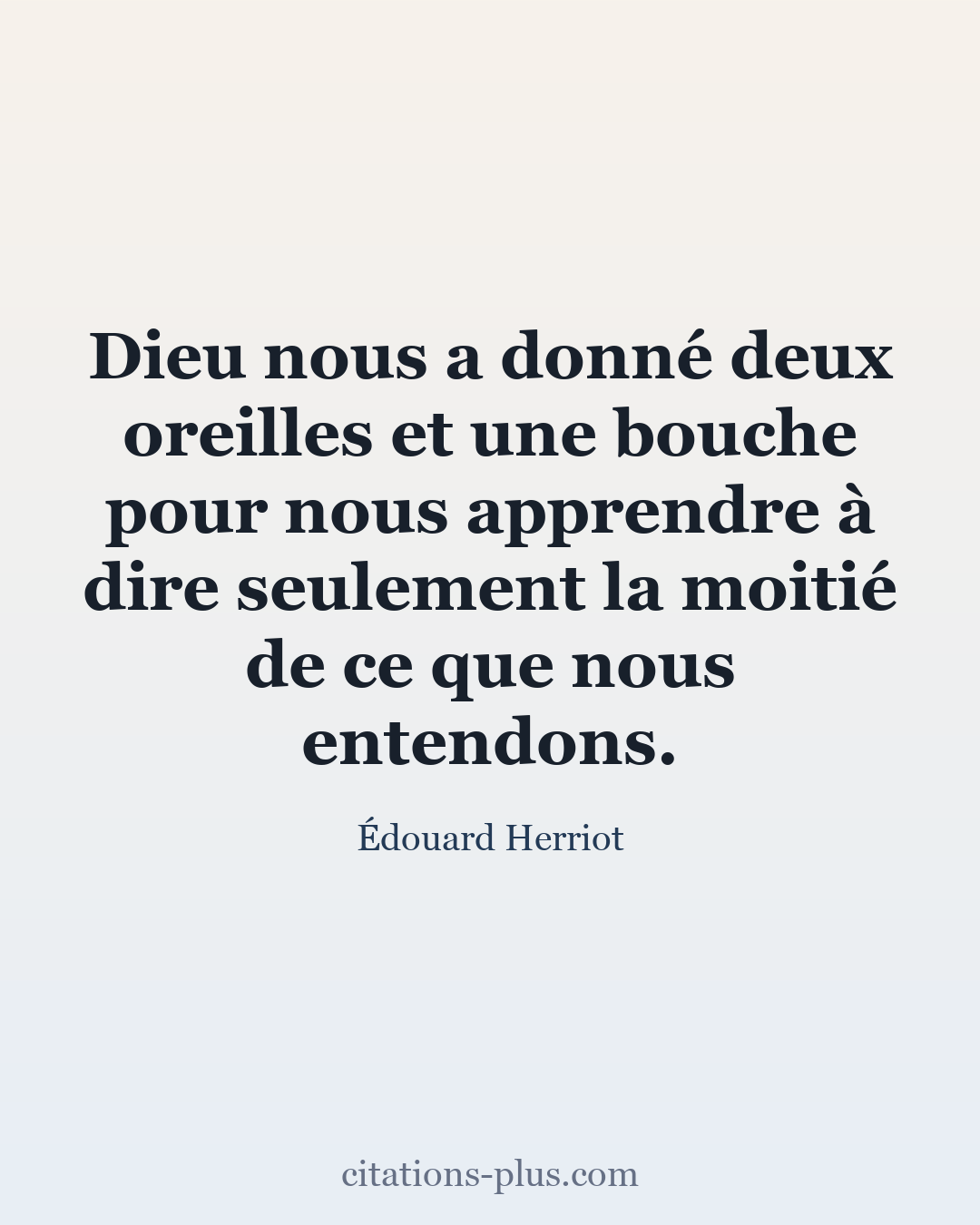 Carte Premium clair — Édouard Herriot