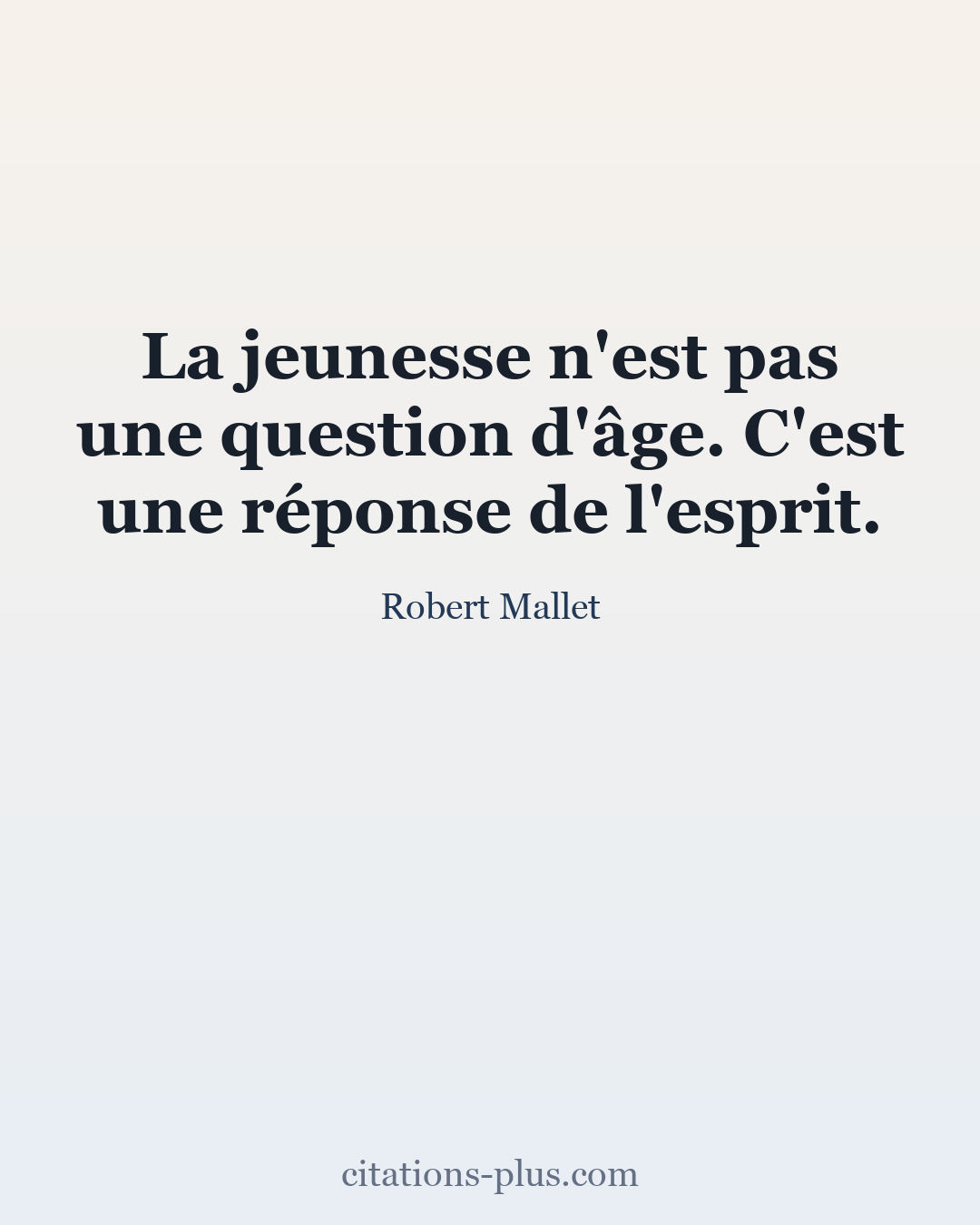 Carte Premium clair — Robert Mallet