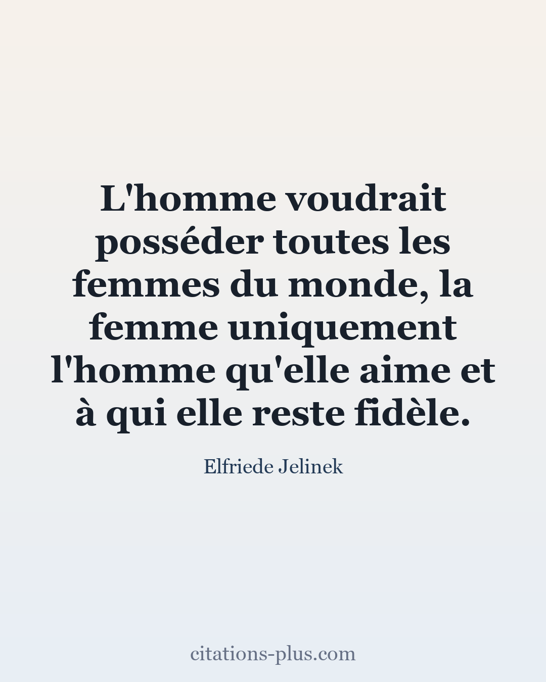 Carte Premium clair — Elfriede Jelinek