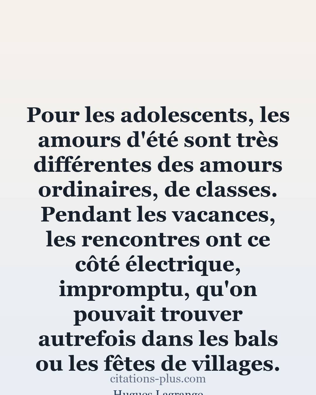 Carte Premium clair — Hugues Lagrange