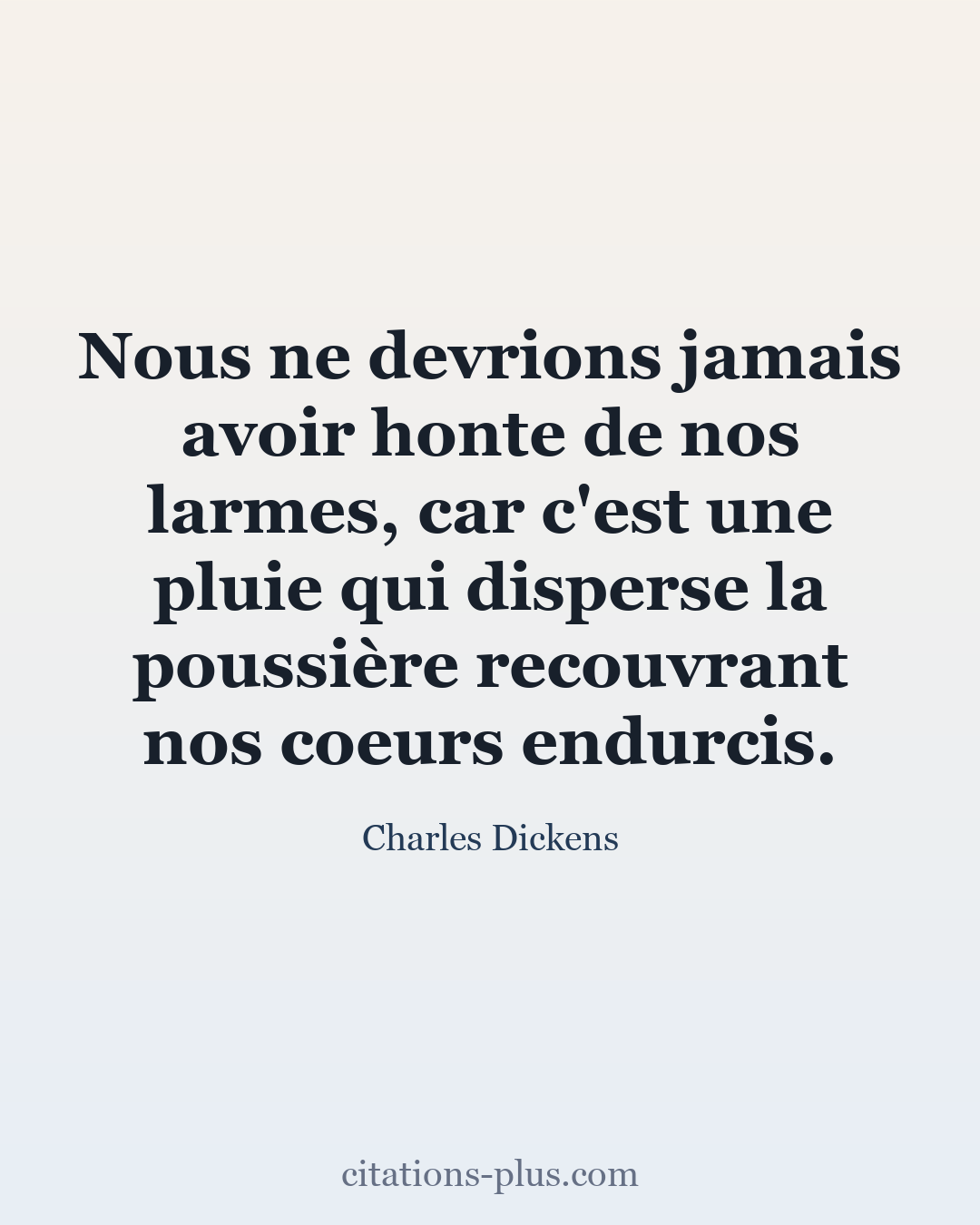 Carte Premium clair — Charles Dickens