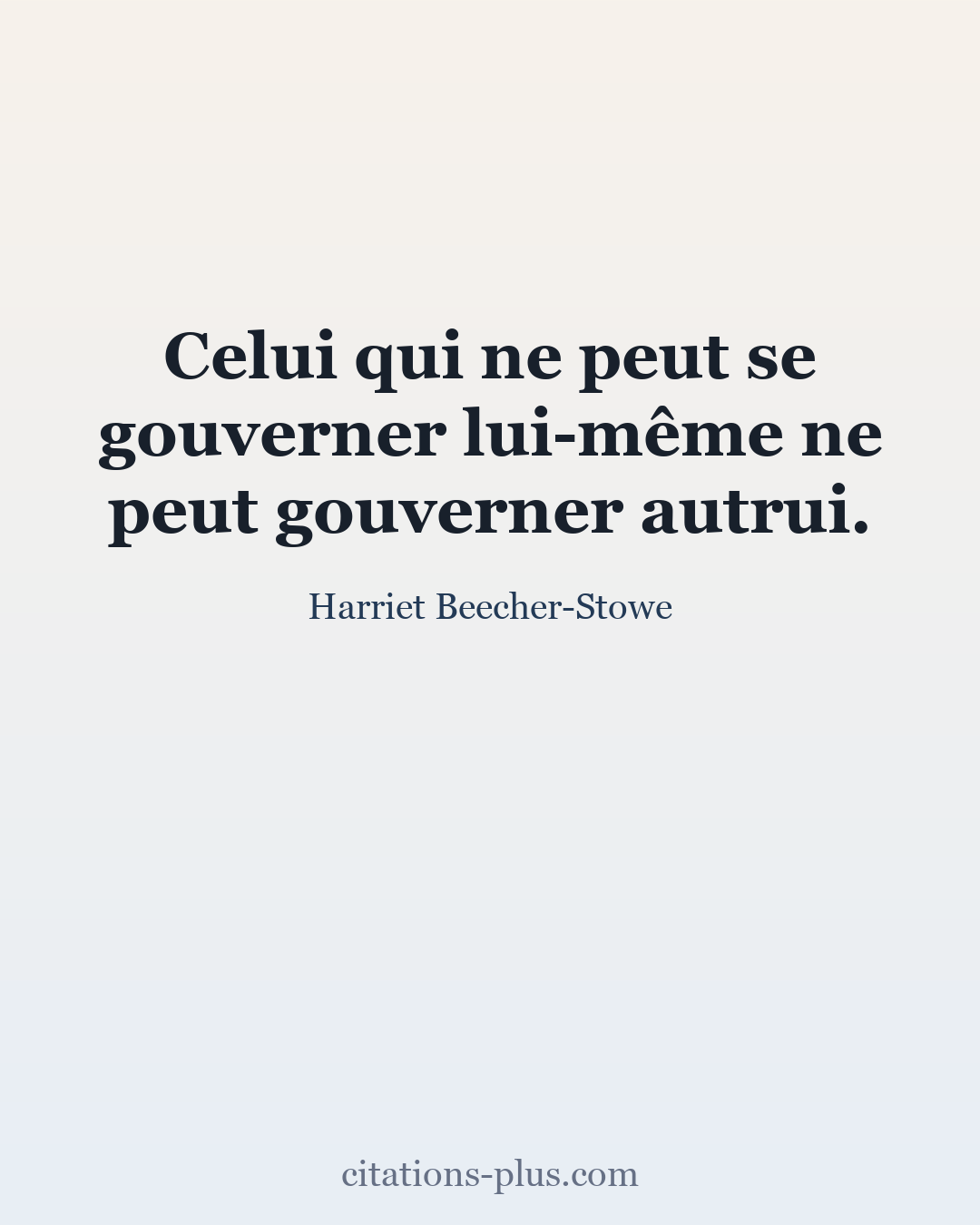 Carte Premium clair — Harriet Beecher-Stowe