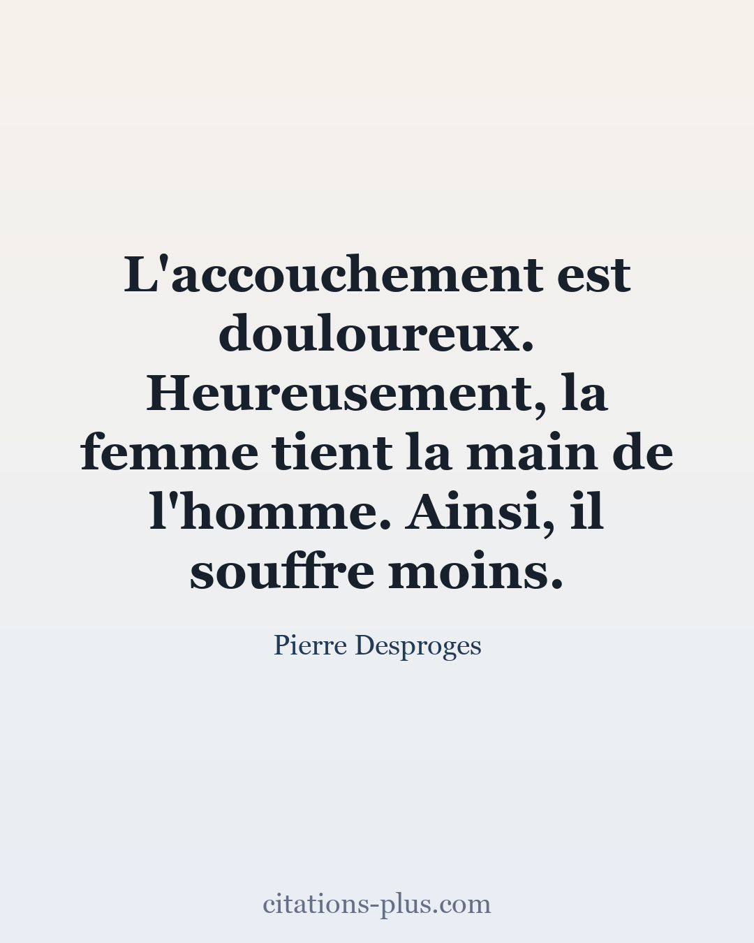 Carte Premium clair — Pierre Desproges