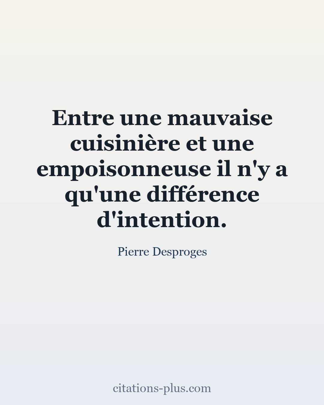 Carte Premium clair — Pierre Desproges