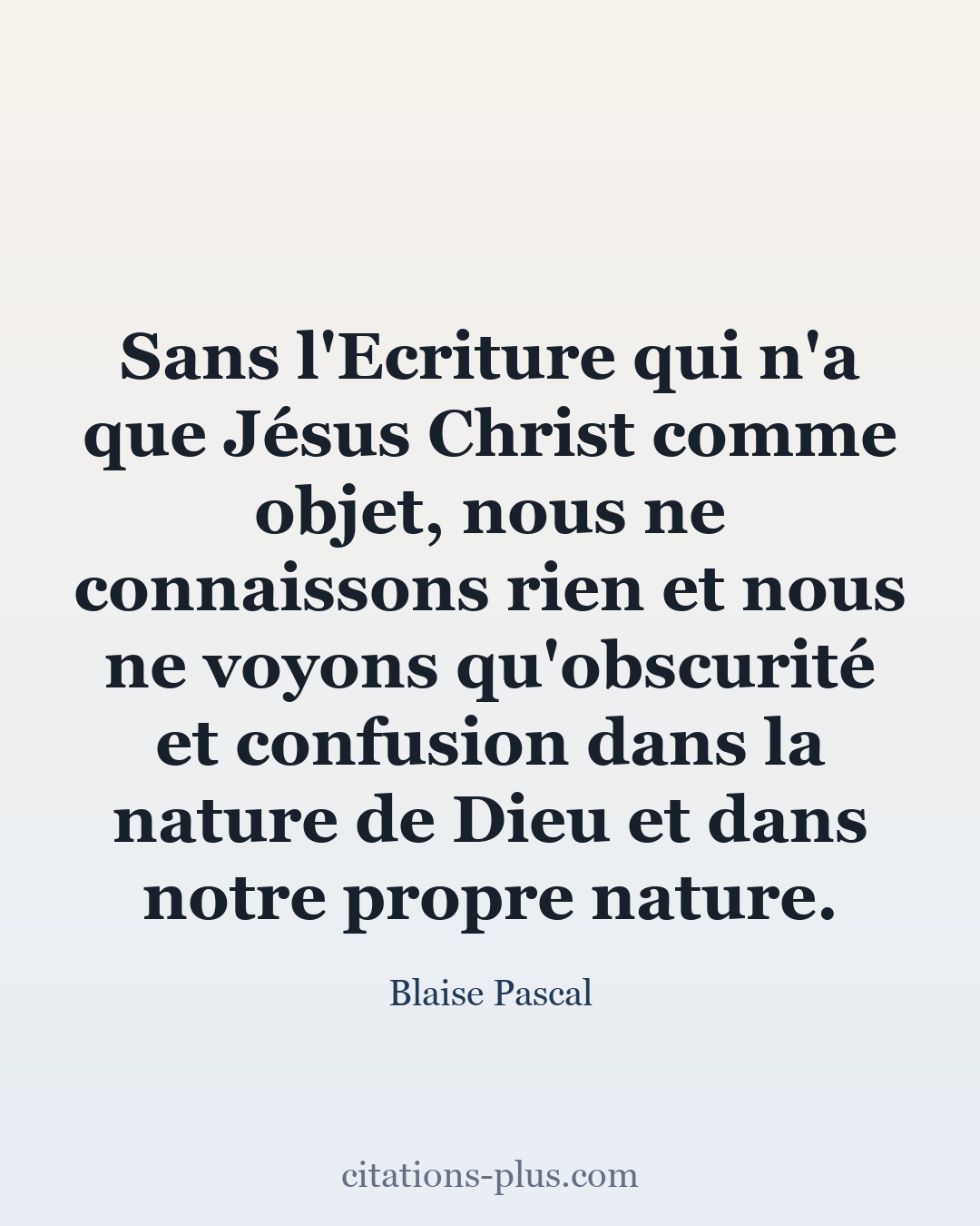 Carte Premium clair — Blaise Pascal