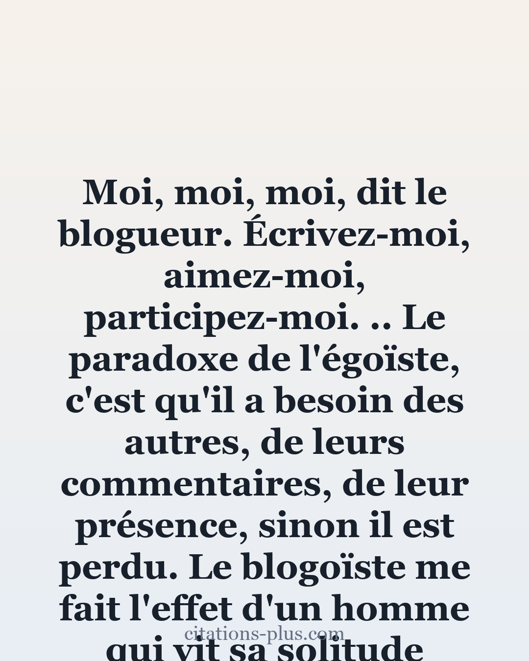 Carte Premium clair — Raphaël Enthoven