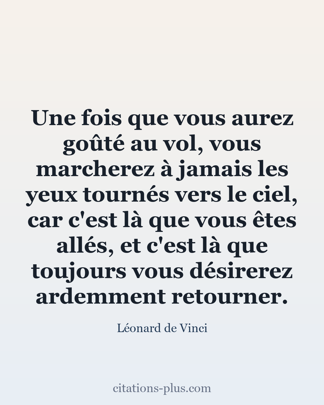 Carte Premium clair — Léonard de Vinci