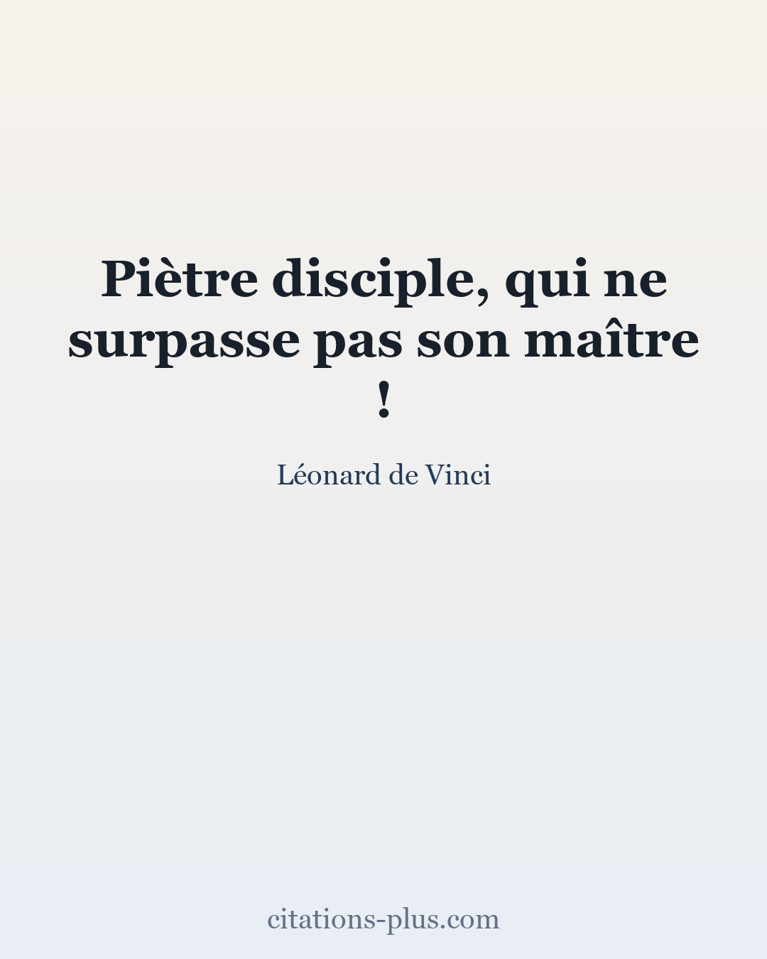 Carte Premium clair — Léonard de Vinci