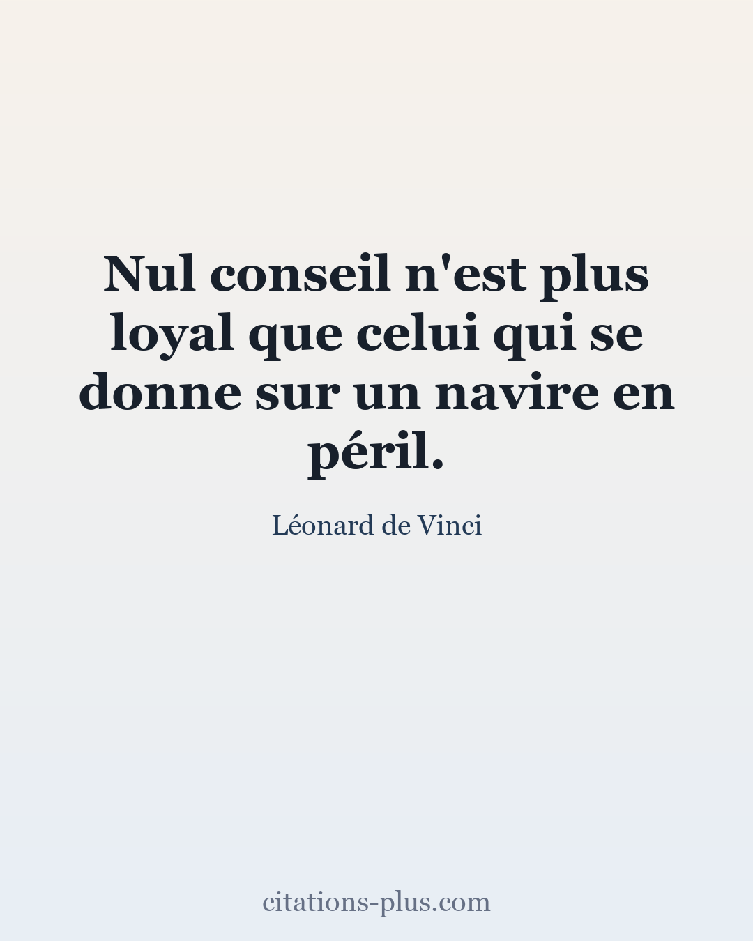 Carte Premium clair — Léonard de Vinci