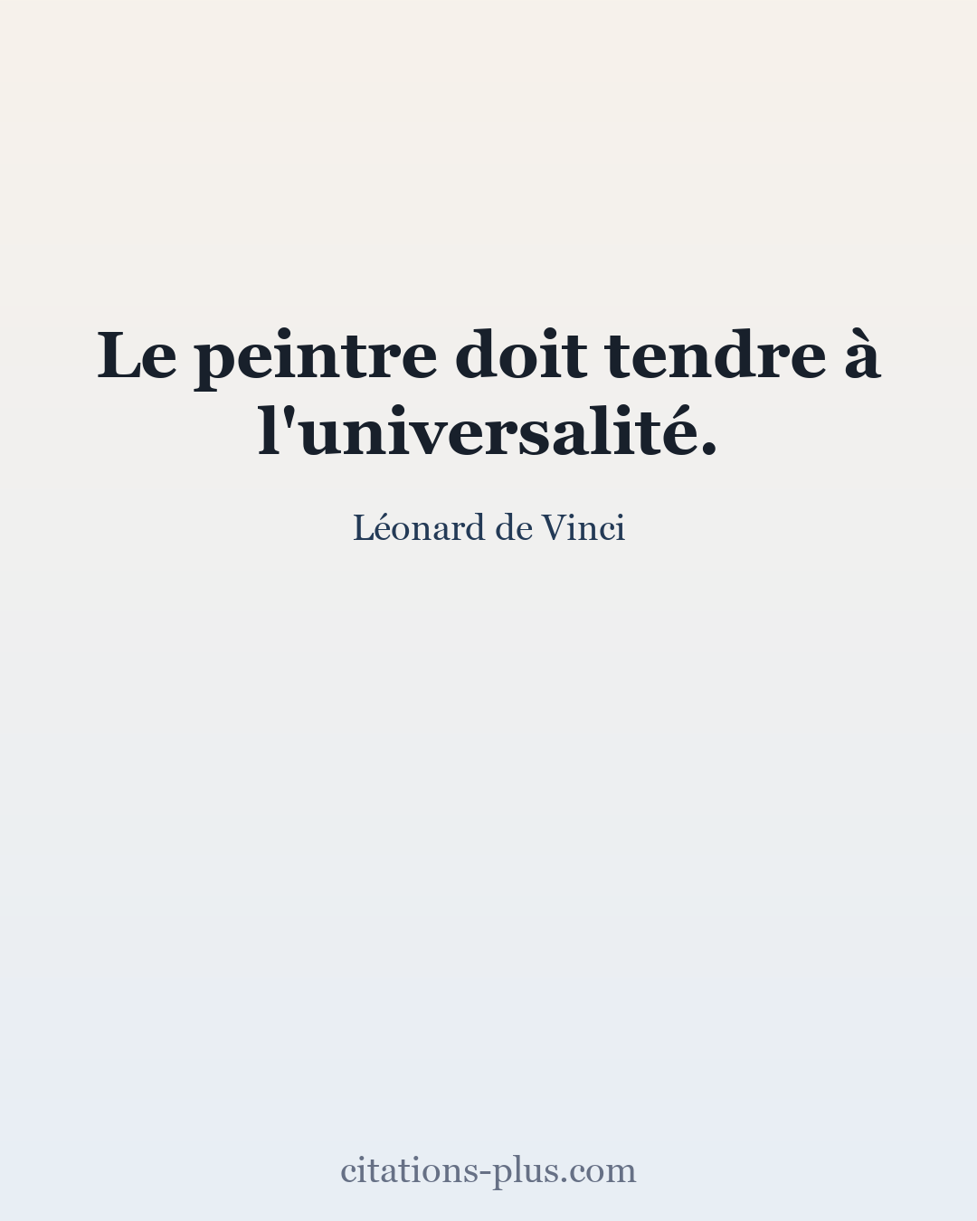 Carte Premium clair — Léonard de Vinci