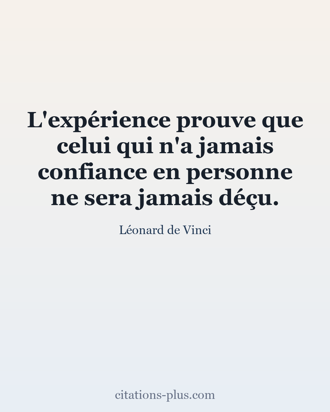 Carte Premium clair — Léonard de Vinci