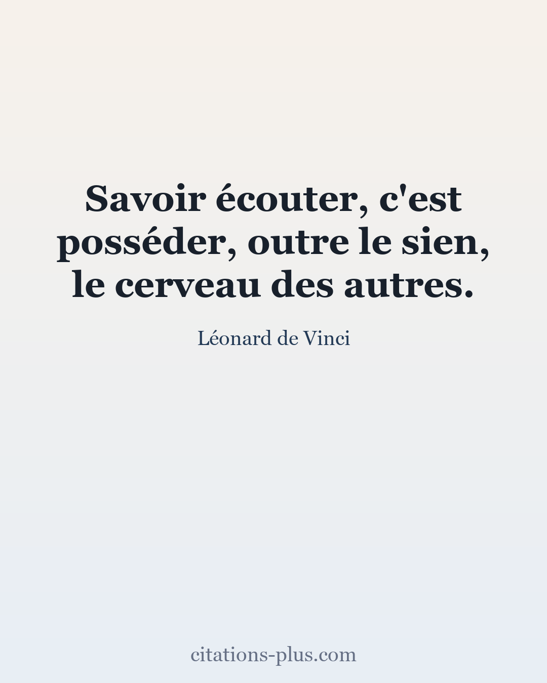 Carte Premium clair — Léonard de Vinci