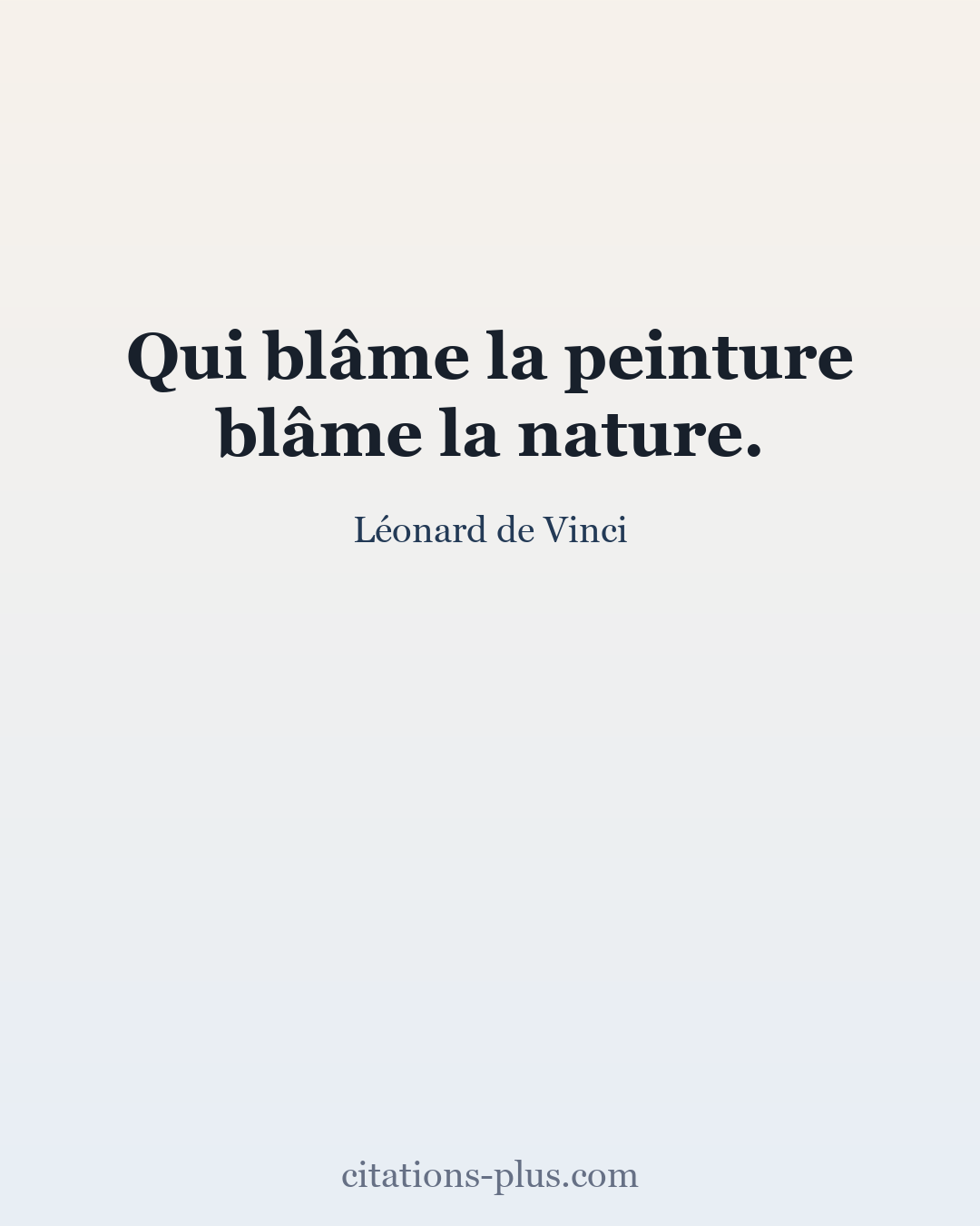 Carte Premium clair — Léonard de Vinci