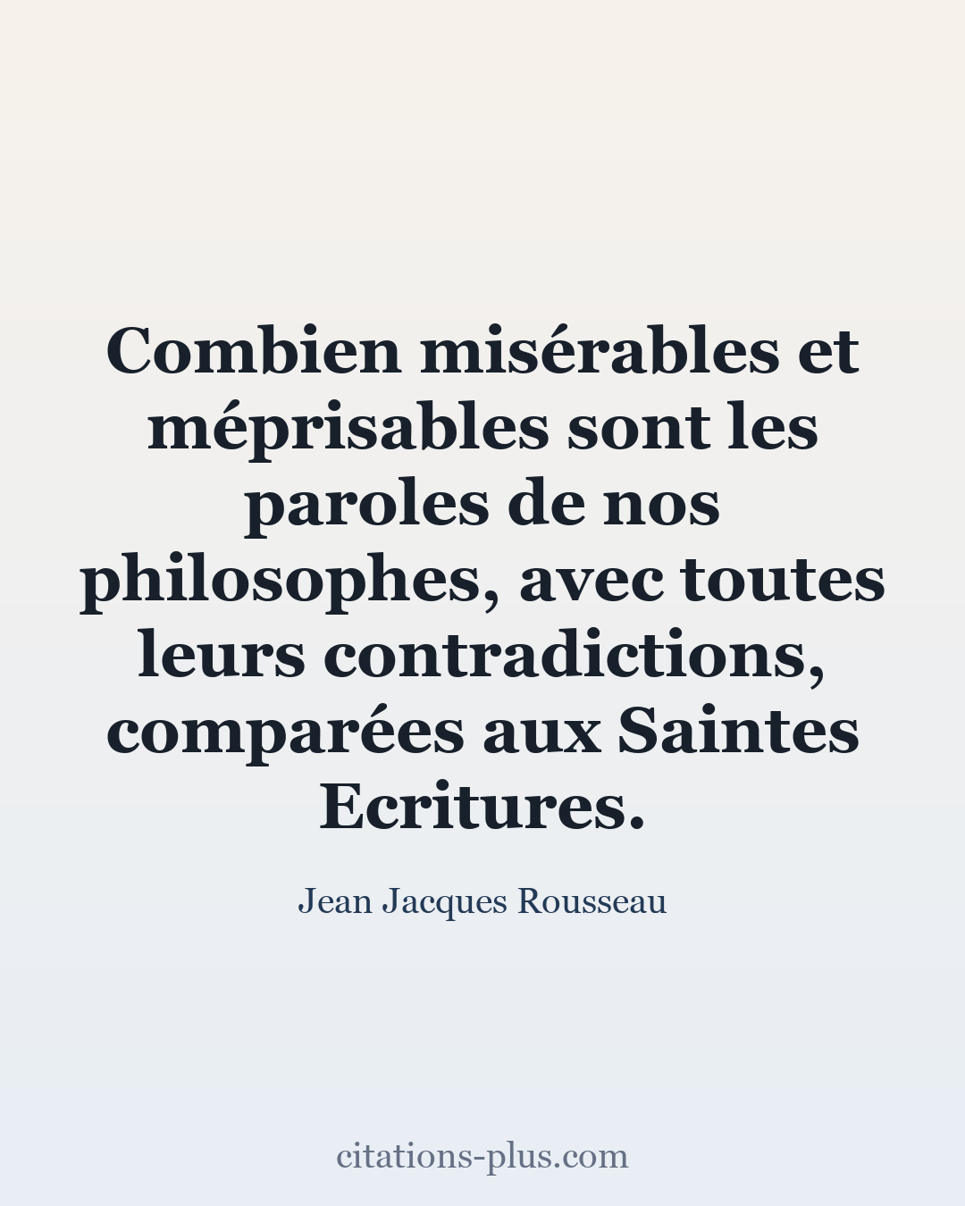 Carte Premium clair — Jean Jacques Rousseau