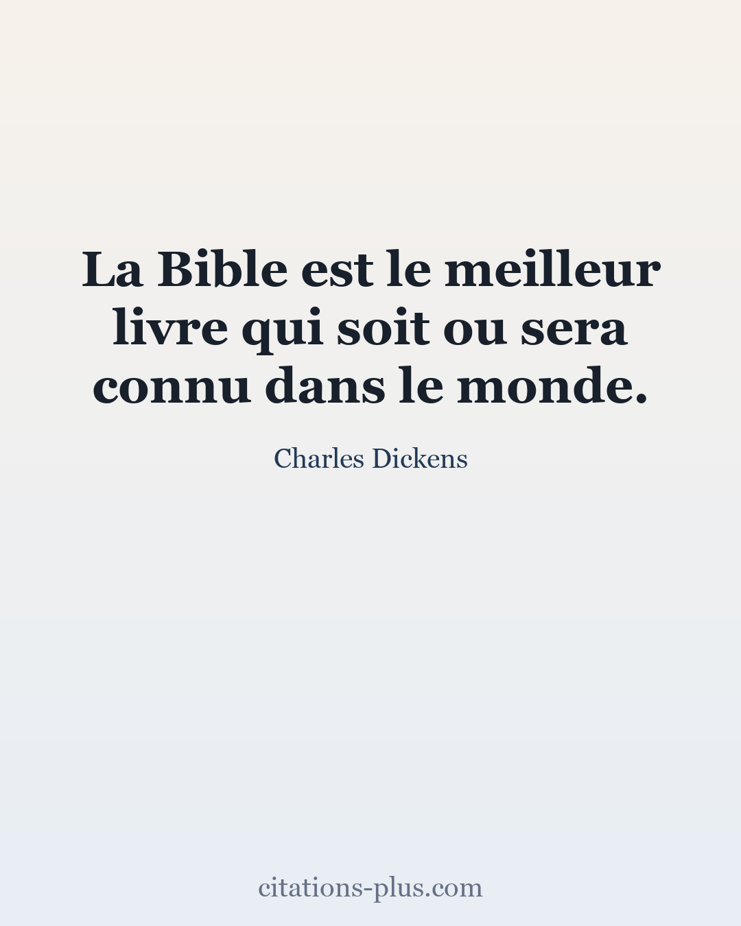 Carte Premium clair — Charles Dickens