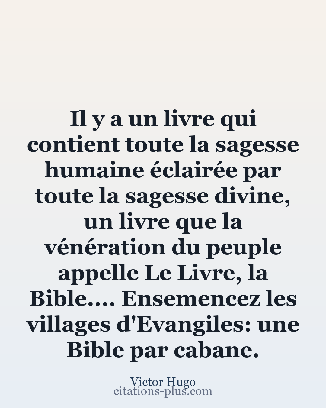Carte Premium clair — Victor Hugo