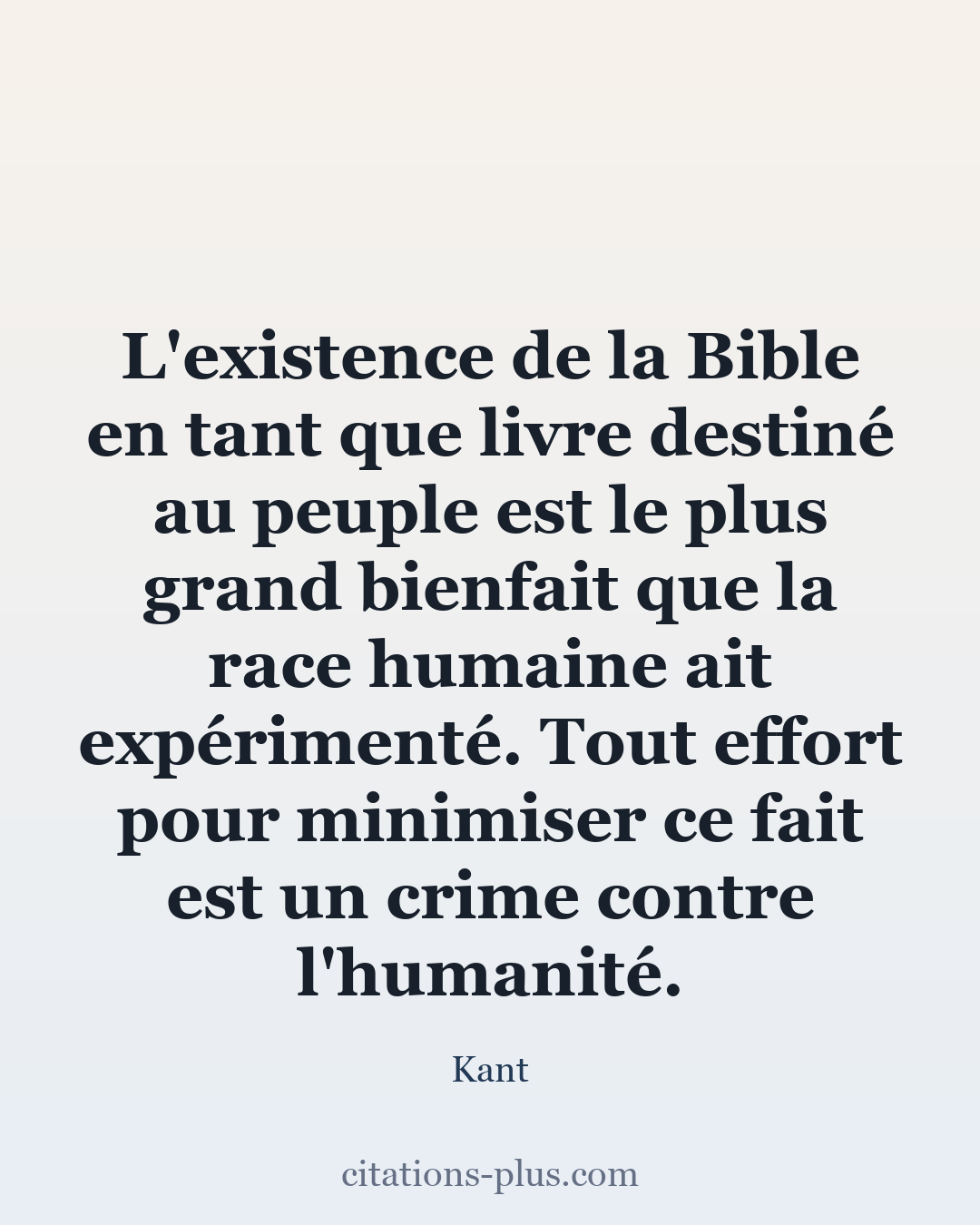 Carte Premium clair — Emmanuel Kant