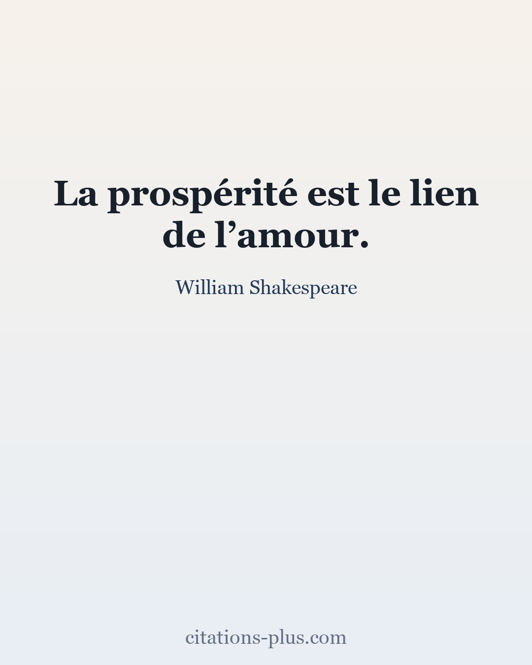 Carte Premium clair — William Shakespeare