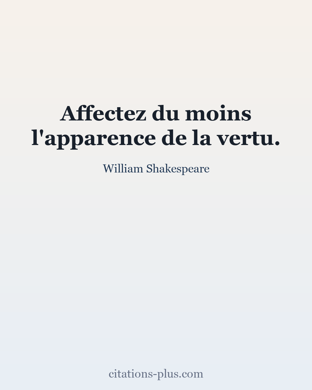 Carte Premium clair — William Shakespeare