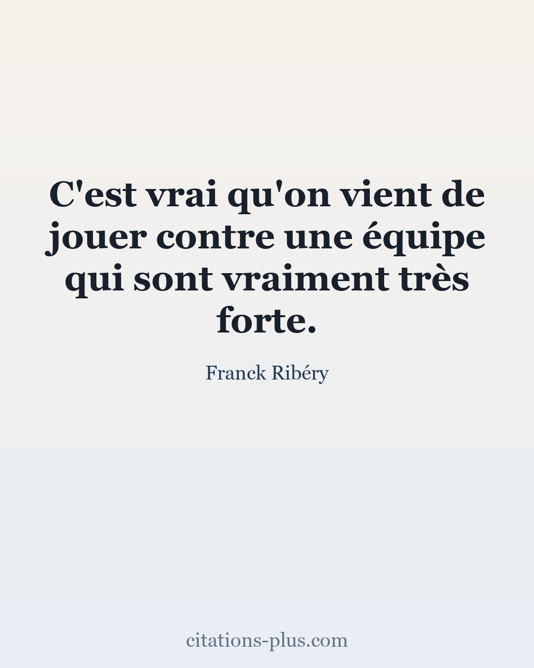 Carte Premium clair — Franck Ribéry