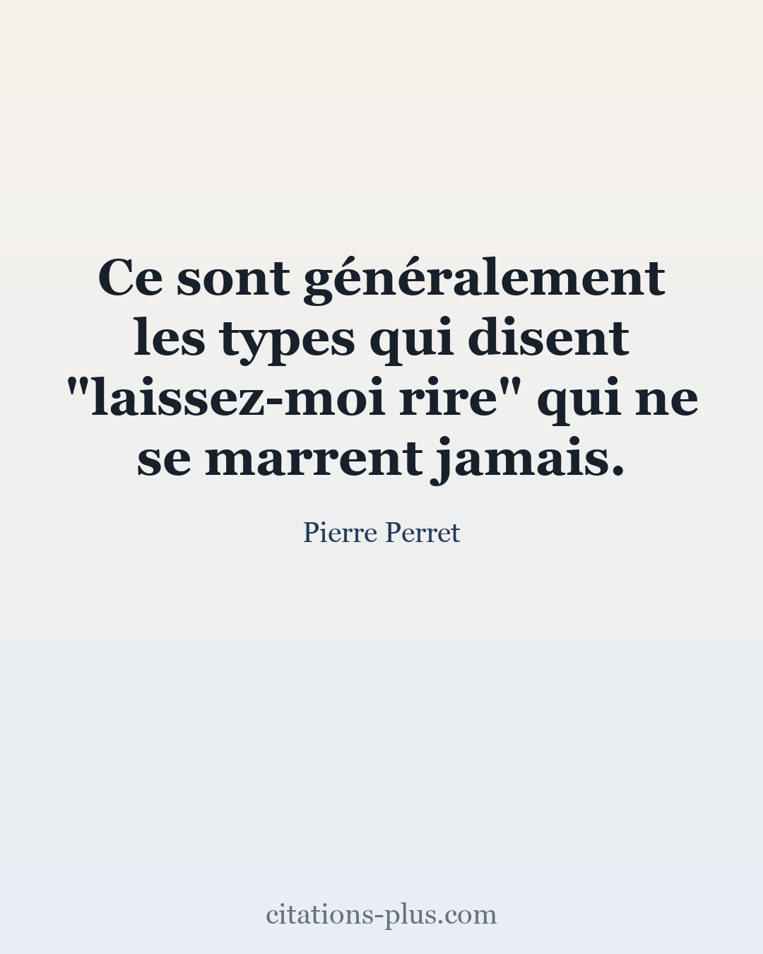 Carte Premium clair — Pierre Perret
