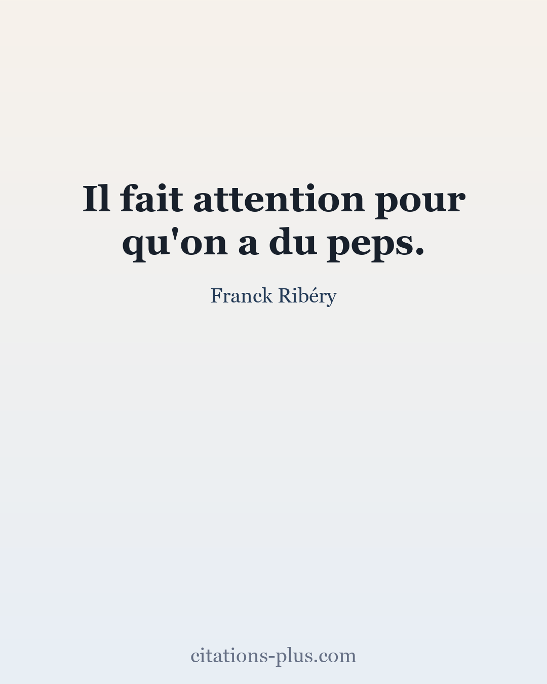 Carte Premium clair — Franck Ribéry