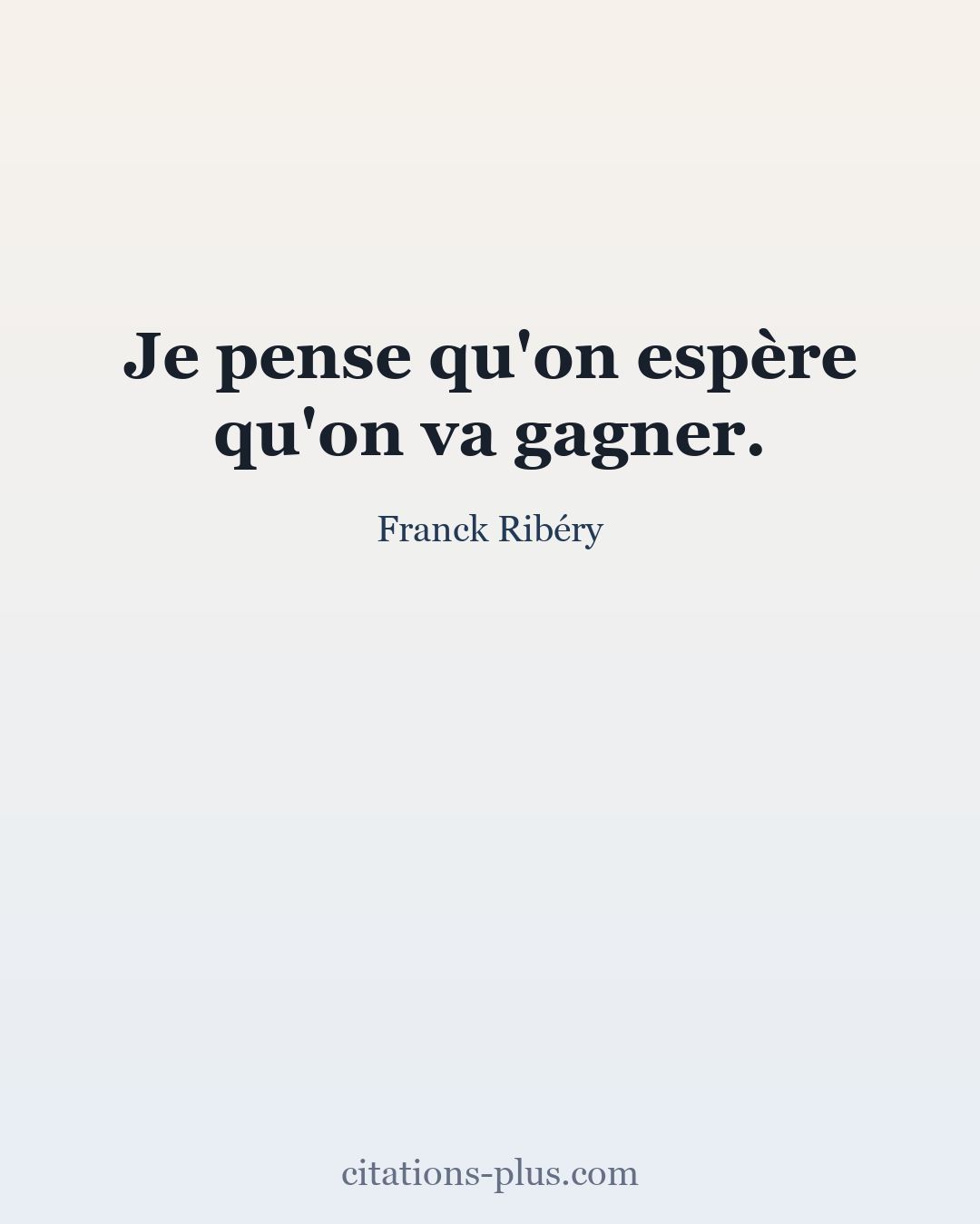 Carte Premium clair — Franck Ribéry